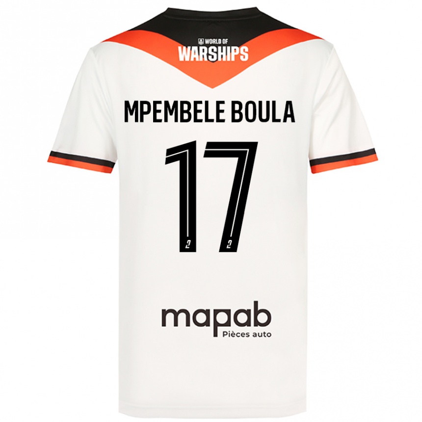 Hombre Fútbol Camiseta Exaucé Mpembele Boula #17 Blanco 2ª Equipación 2024/25 México