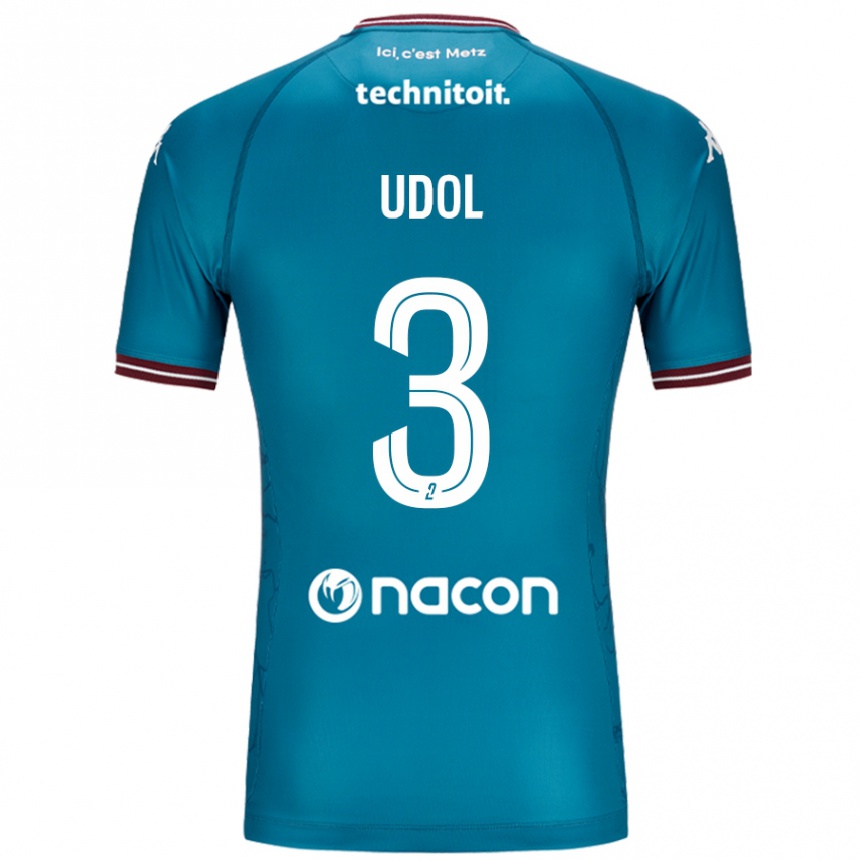 Hombre Fútbol Camiseta Matthieu Udol #3 Azul Petróleo 2ª Equipación 2024/25 México