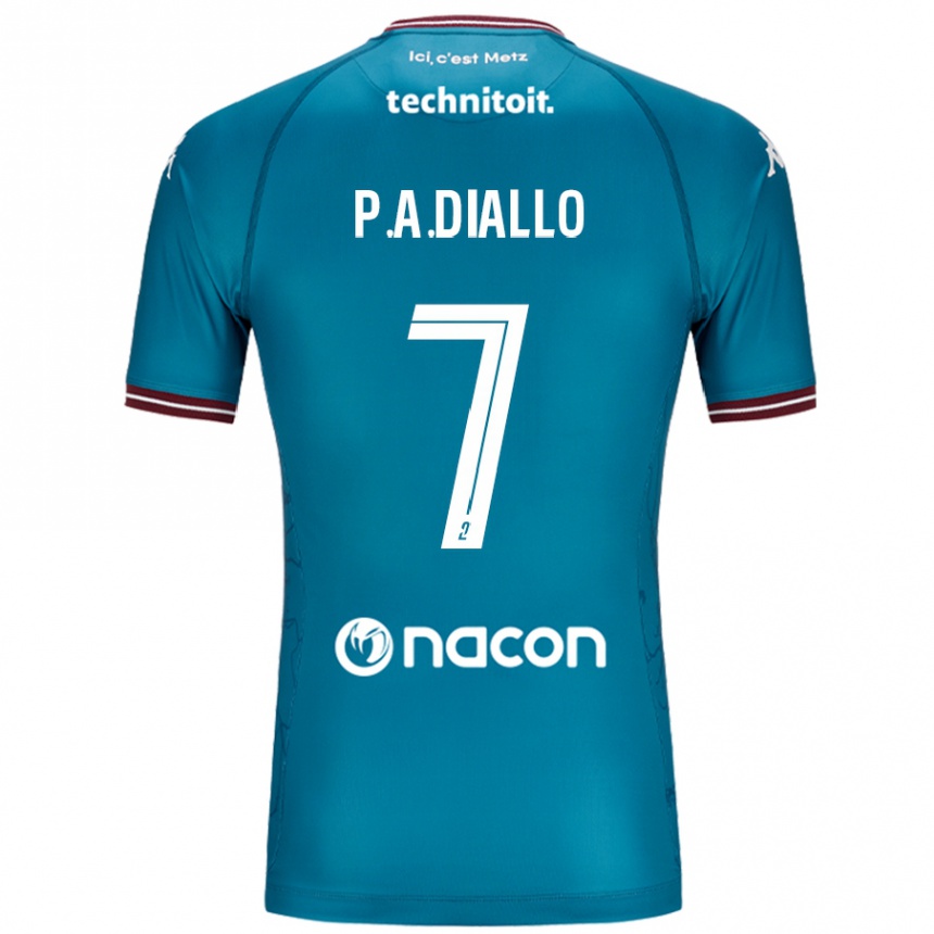 Hombre Fútbol Camiseta Papa Amadou Diallo #7 Azul Petróleo 2ª Equipación 2024/25 México