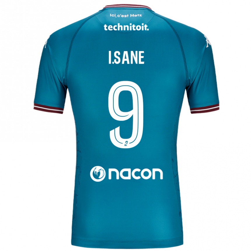 Hombre Fútbol Camiseta Ibou Sané #9 Azul Petróleo 2ª Equipación 2024/25 México