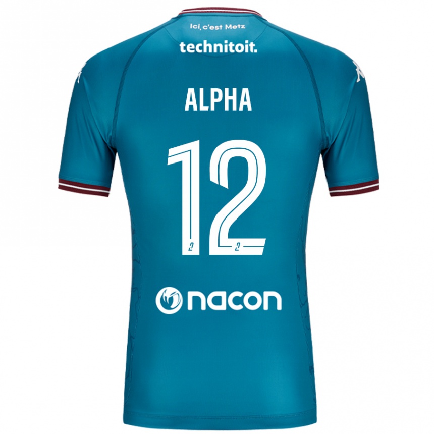 Hombre Fútbol Camiseta Alpha Touré #12 Azul Petróleo 2ª Equipación 2024/25 México