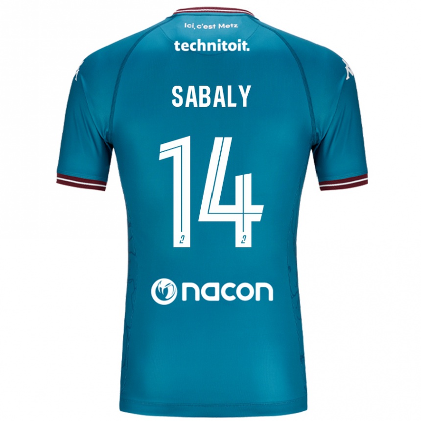 Hombre Fútbol Camiseta Cheikh Sabaly #14 Azul Petróleo 2ª Equipación 2024/25 México