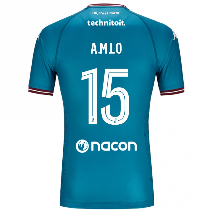 Hombre Fútbol Camiseta Aboubacar Lô #15 Azul Petróleo 2ª Equipación 2024/25 México