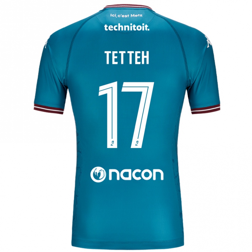 Hombre Fútbol Camiseta Benjamin Tetteh #17 Azul Petróleo 2ª Equipación 2024/25 México