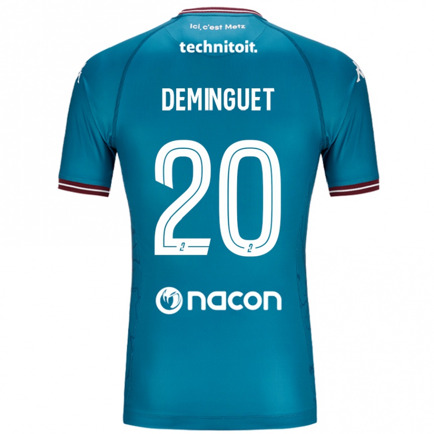 Hombre Fútbol Camiseta Jessy Deminguet #20 Azul Petróleo 2ª Equipación 2024/25 México