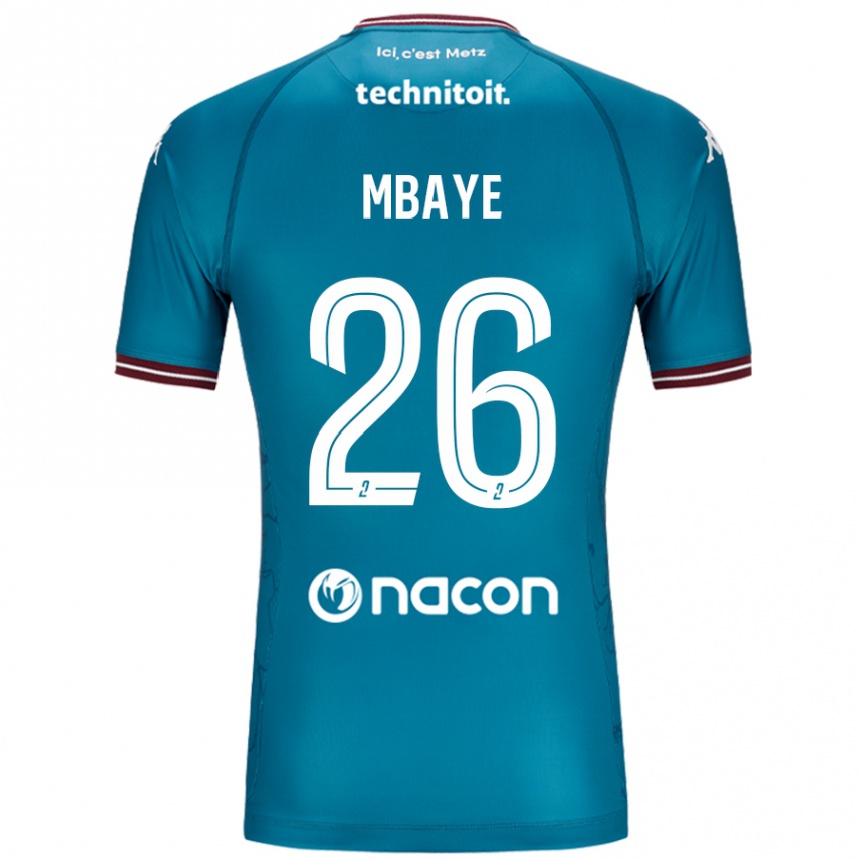 Hombre Fútbol Camiseta Malick Mbaye #26 Azul Petróleo 2ª Equipación 2024/25 México