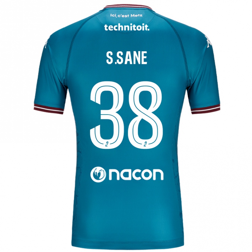 Hombre Fútbol Camiseta Sadibou Sané #38 Azul Petróleo 2ª Equipación 2024/25 México