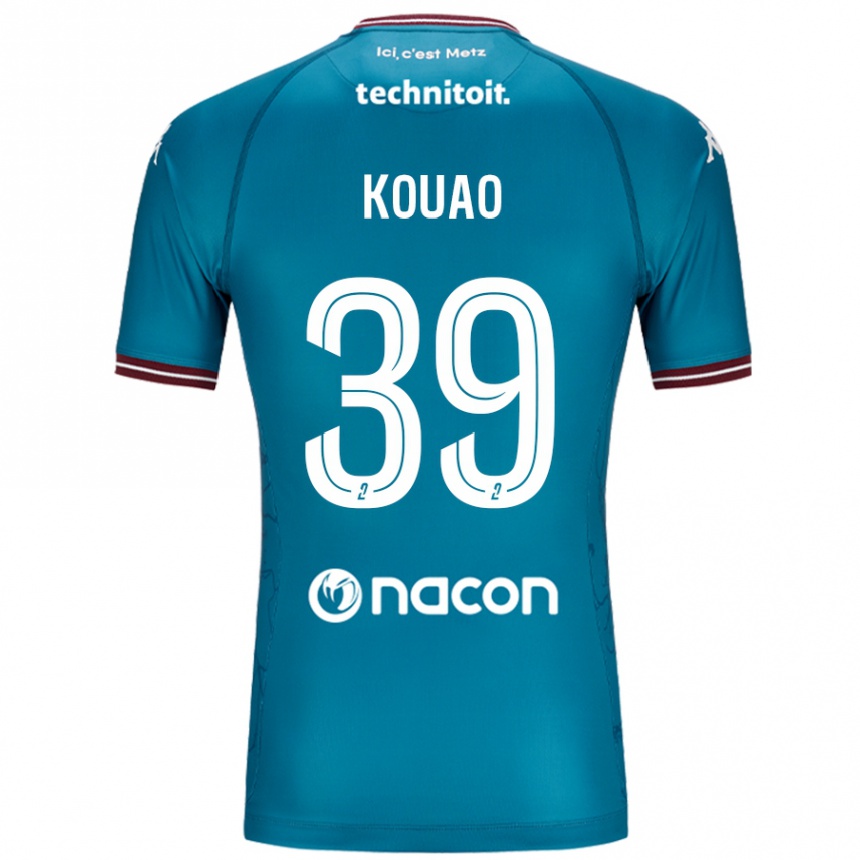 Hombre Fútbol Camiseta Koffi Kouao #39 Azul Petróleo 2ª Equipación 2024/25 México