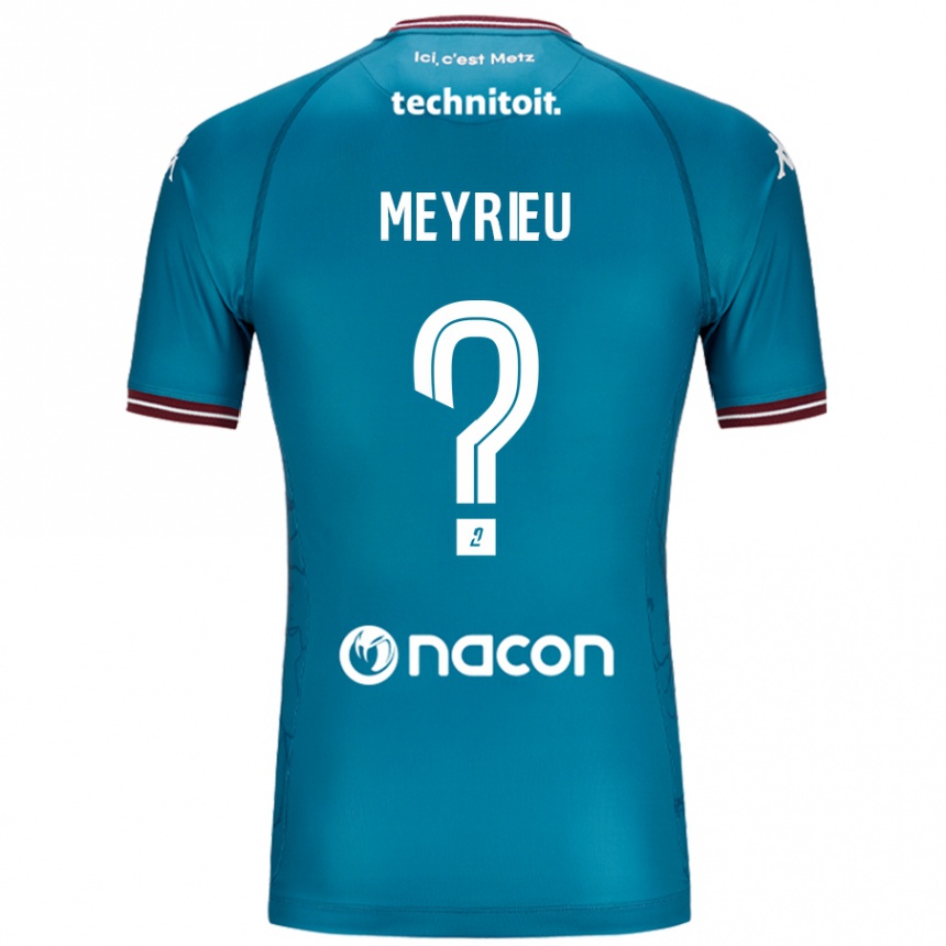 Hombre Fútbol Camiseta Delano Meyrieu #0 Azul Petróleo 2ª Equipación 2024/25 México