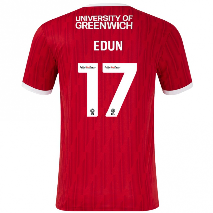 Mujer Fútbol Camiseta Tayo Edun #17 Rojo Blanco 1ª Equipación 2024/25 México