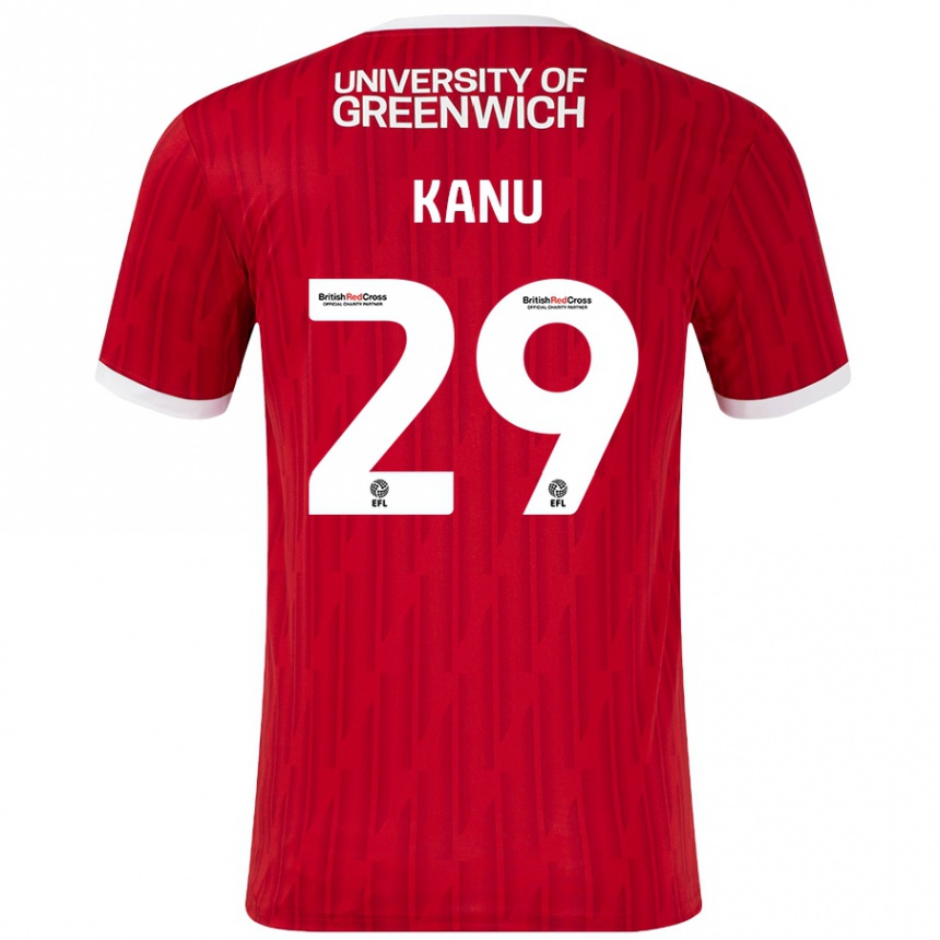 Mujer Fútbol Camiseta Daniel Kanu #29 Rojo Blanco 1ª Equipación 2024/25 México