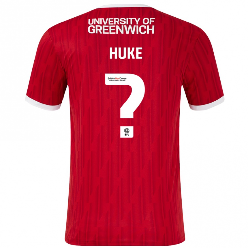 Mujer Fútbol Camiseta Ryan Huke #0 Rojo Blanco 1ª Equipación 2024/25 México