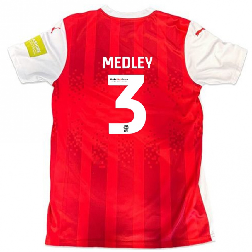 Mujer Fútbol Camiseta Zech Medley #3 Rojo Blanco 1ª Equipación 2024/25 México