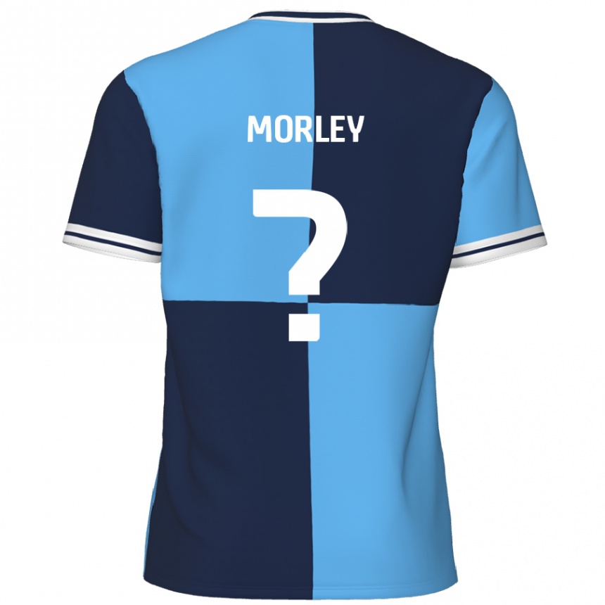 Mujer Fútbol Camiseta Aaron Morley #0 Azul Cielo Azul Oscuro 1ª Equipación 2024/25 México