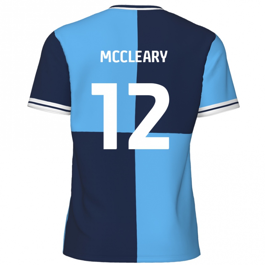 Mujer Fútbol Camiseta Garath Mccleary #12 Azul Cielo Azul Oscuro 1ª Equipación 2024/25 México