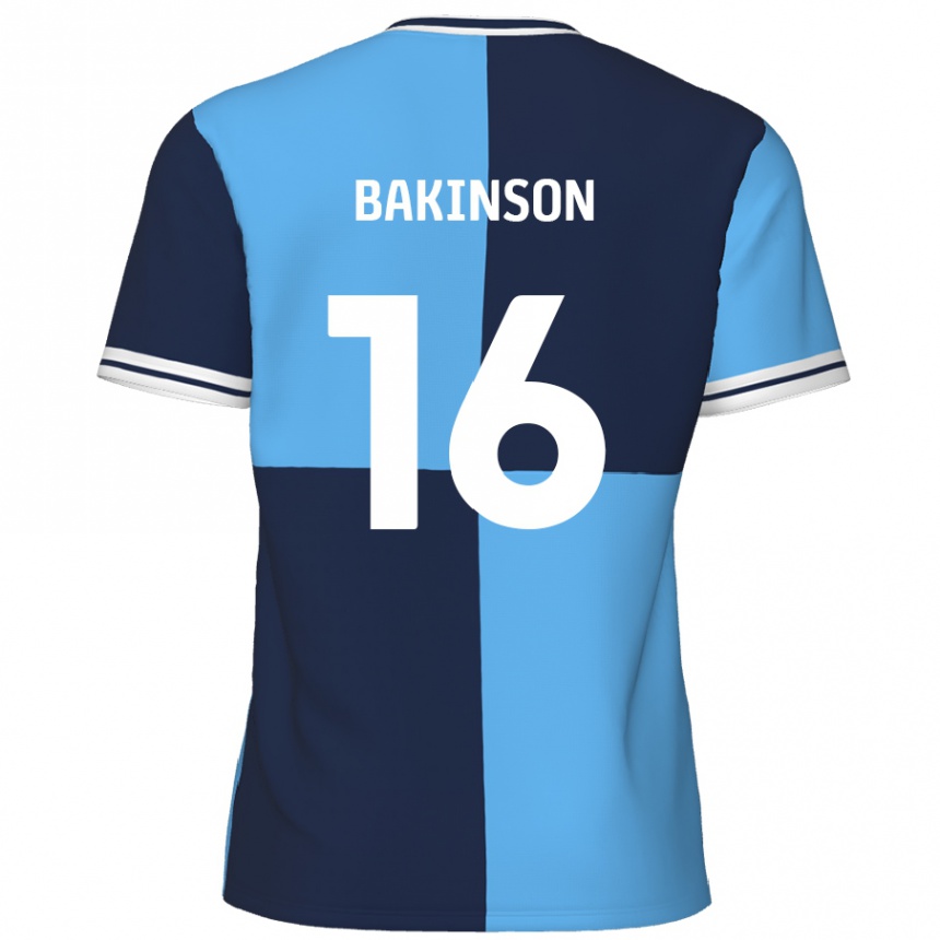 Mujer Fútbol Camiseta Tyreeq Bakinson #16 Azul Cielo Azul Oscuro 1ª Equipación 2024/25 México