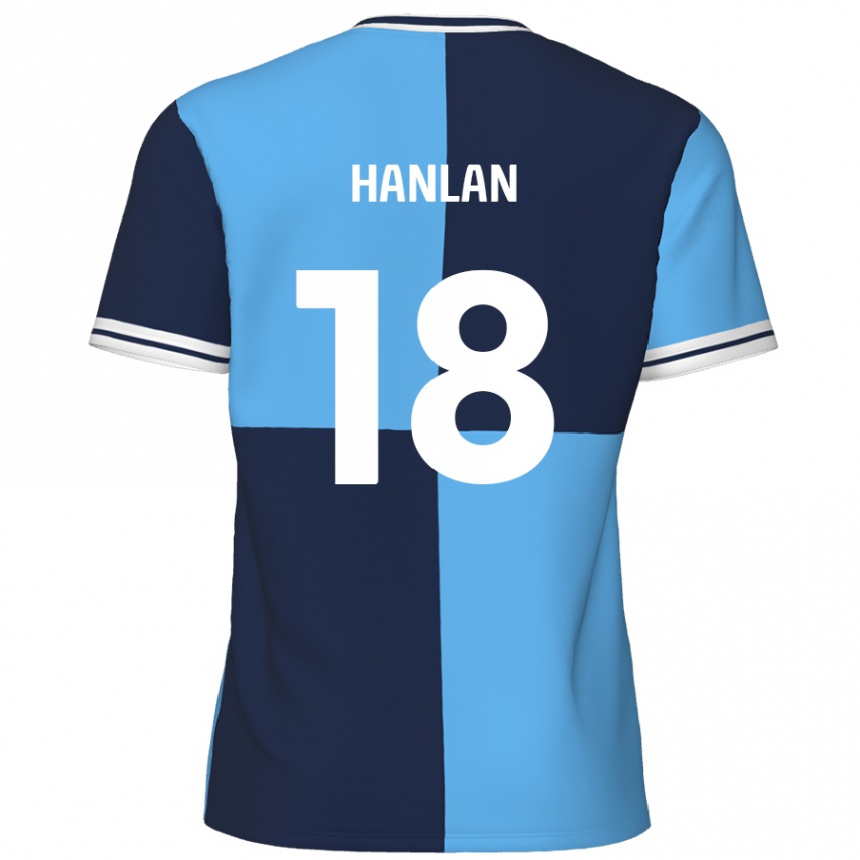 Mujer Fútbol Camiseta Brandon Hanlan #18 Azul Cielo Azul Oscuro 1ª Equipación 2024/25 México