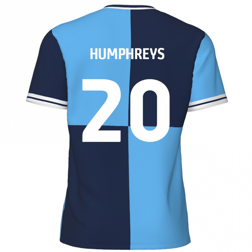 Mujer Fútbol Camiseta Cameron Humphreys #20 Azul Cielo Azul Oscuro 1ª Equipación 2024/25 México