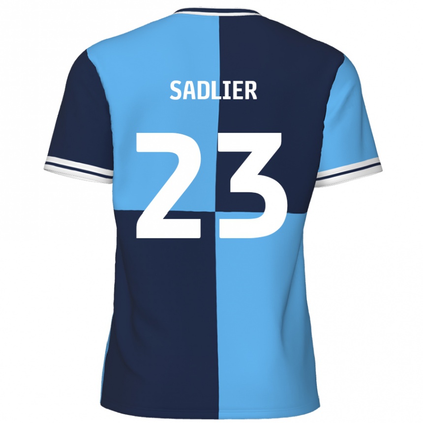 Mujer Fútbol Camiseta Kieran Sadlier #23 Azul Cielo Azul Oscuro 1ª Equipación 2024/25 México