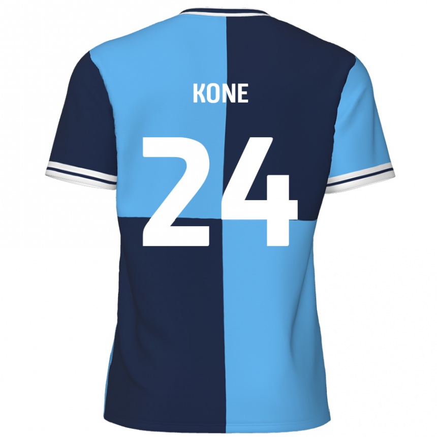 Mujer Fútbol Camiseta Richard Kone #24 Azul Cielo Azul Oscuro 1ª Equipación 2024/25 México