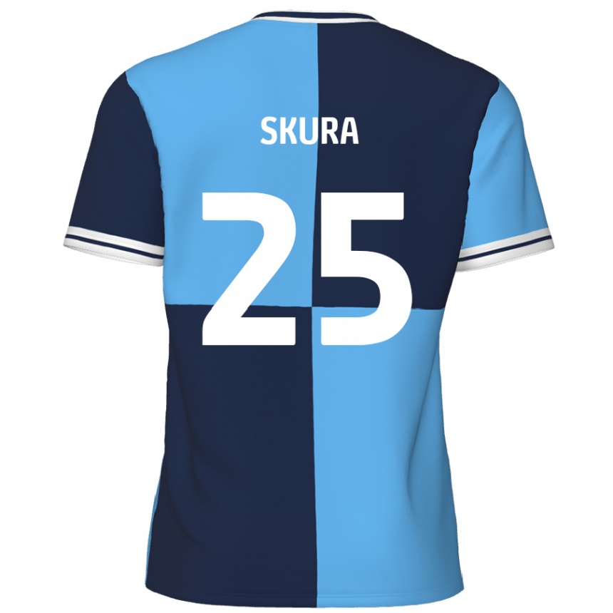 Mujer Fútbol Camiseta Declan Skura #25 Azul Cielo Azul Oscuro 1ª Equipación 2024/25 México