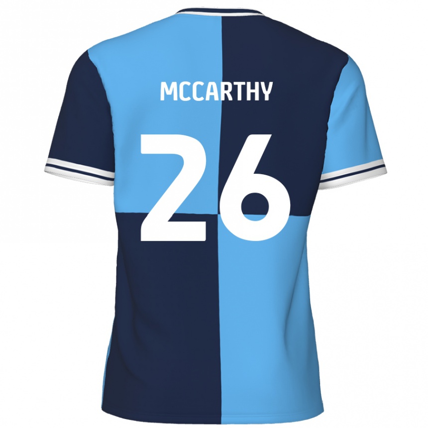 Mujer Fútbol Camiseta Jason Mccarthy #26 Azul Cielo Azul Oscuro 1ª Equipación 2024/25 México