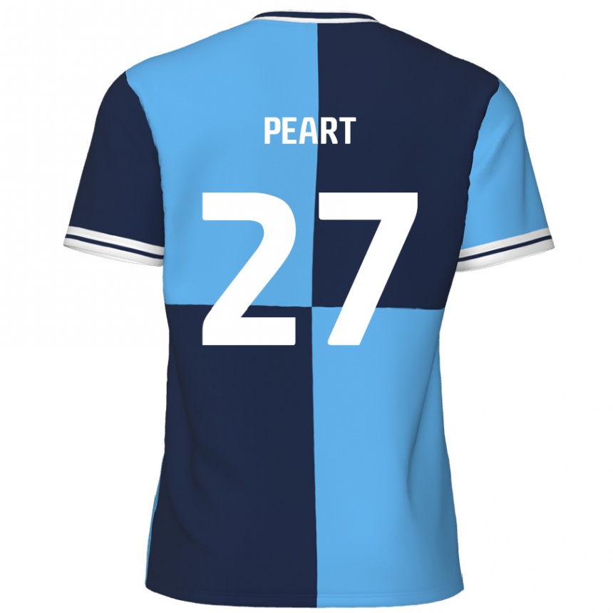 Mujer Fútbol Camiseta Brody Peart #27 Azul Cielo Azul Oscuro 1ª Equipación 2024/25 México