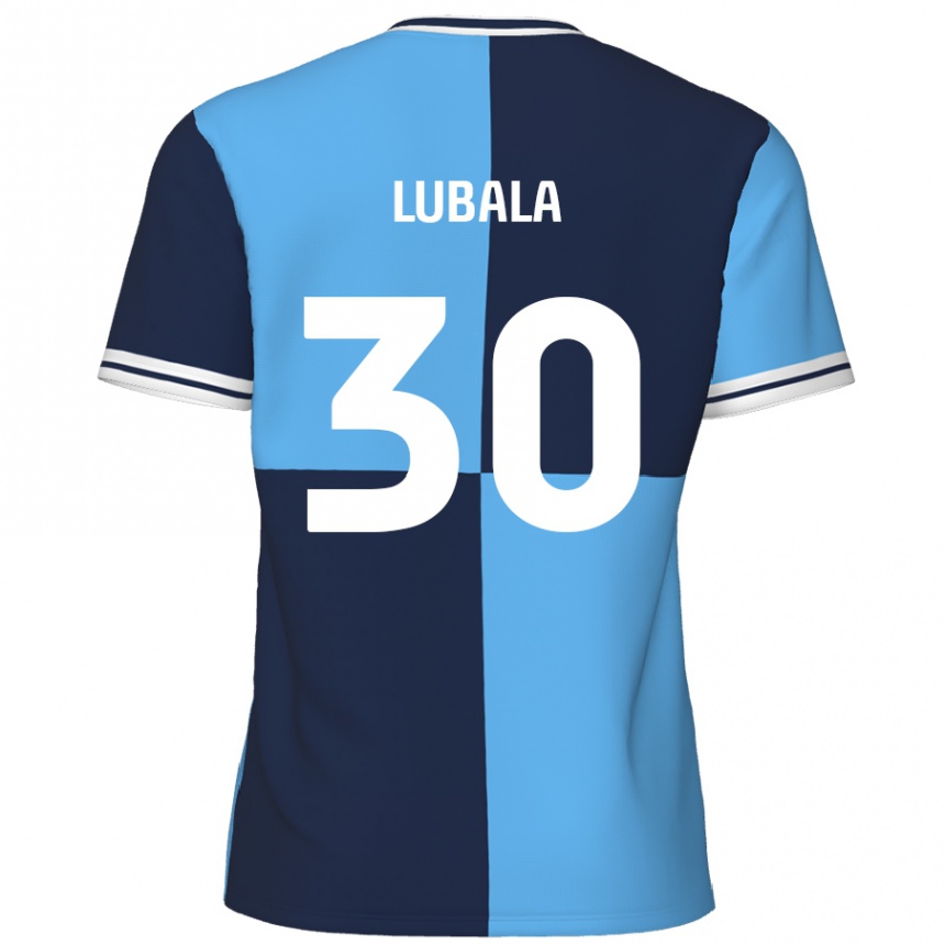 Mujer Fútbol Camiseta Bez Lubala #30 Azul Cielo Azul Oscuro 1ª Equipación 2024/25 México