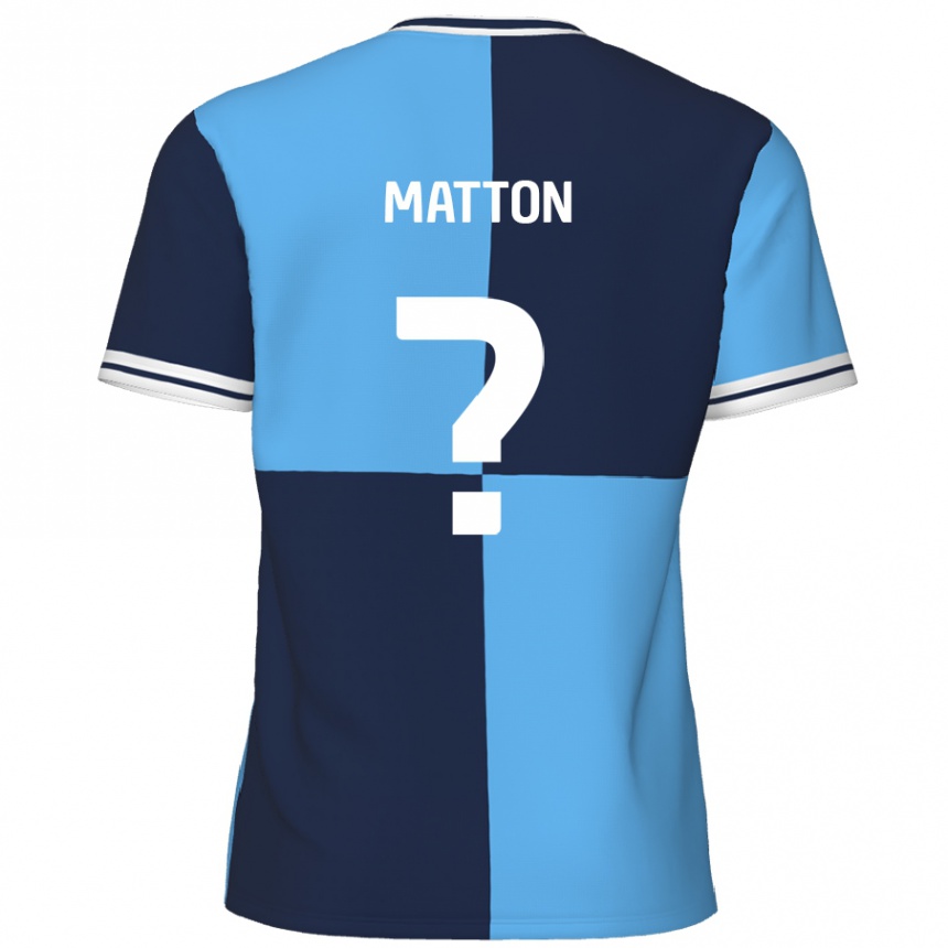 Mujer Fútbol Camiseta Jack Matton #0 Azul Cielo Azul Oscuro 1ª Equipación 2024/25 México