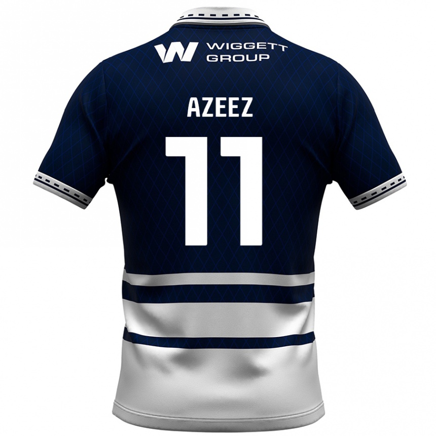 Mujer Fútbol Camiseta Femi Azeez #11 Azul Marino Blanco 1ª Equipación 2024/25 México