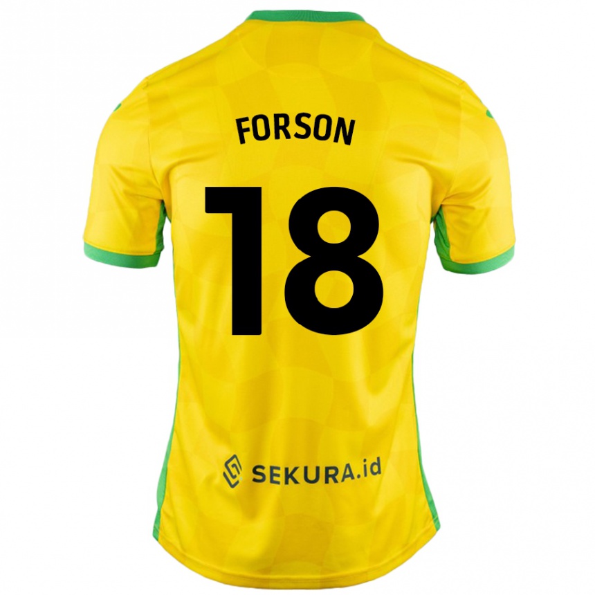 Mujer Fútbol Camiseta Amankwah Forson #18 Amarillo Verde 1ª Equipación 2024/25 México