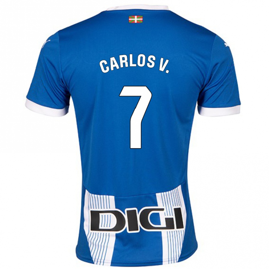 Mujer Fútbol Camiseta Carlos Vicente #7 Azul 1ª Equipación 2024/25 México