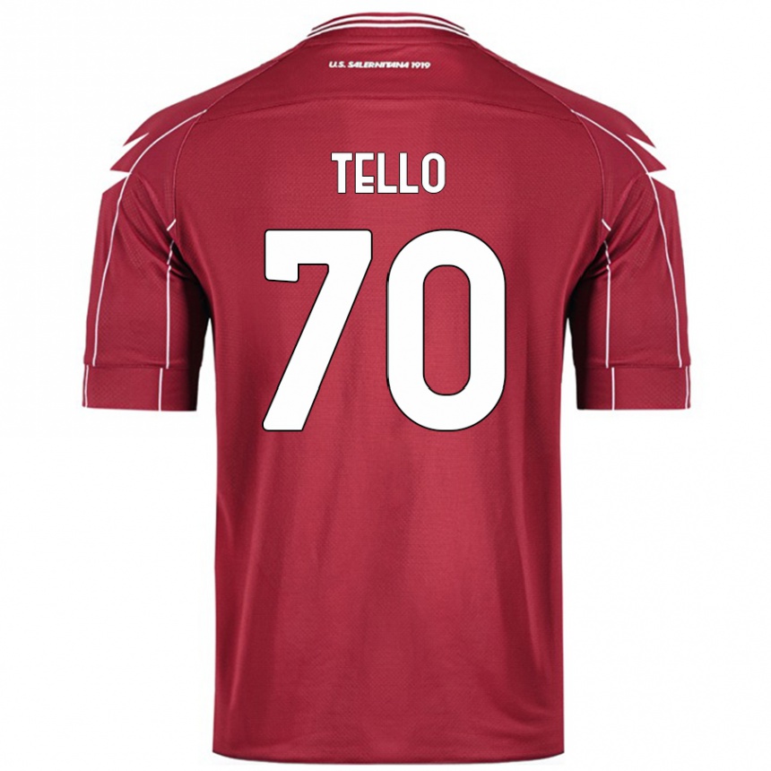 Mujer Fútbol Camiseta Andrés Tello #70 Borgoña 1ª Equipación 2024/25 México