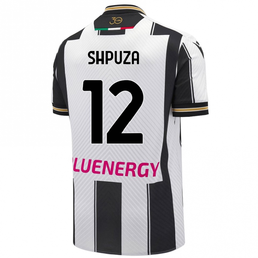 Mujer Fútbol Camiseta Kleo Shpuza #12 Blanco Negro 1ª Equipación 2024/25 México