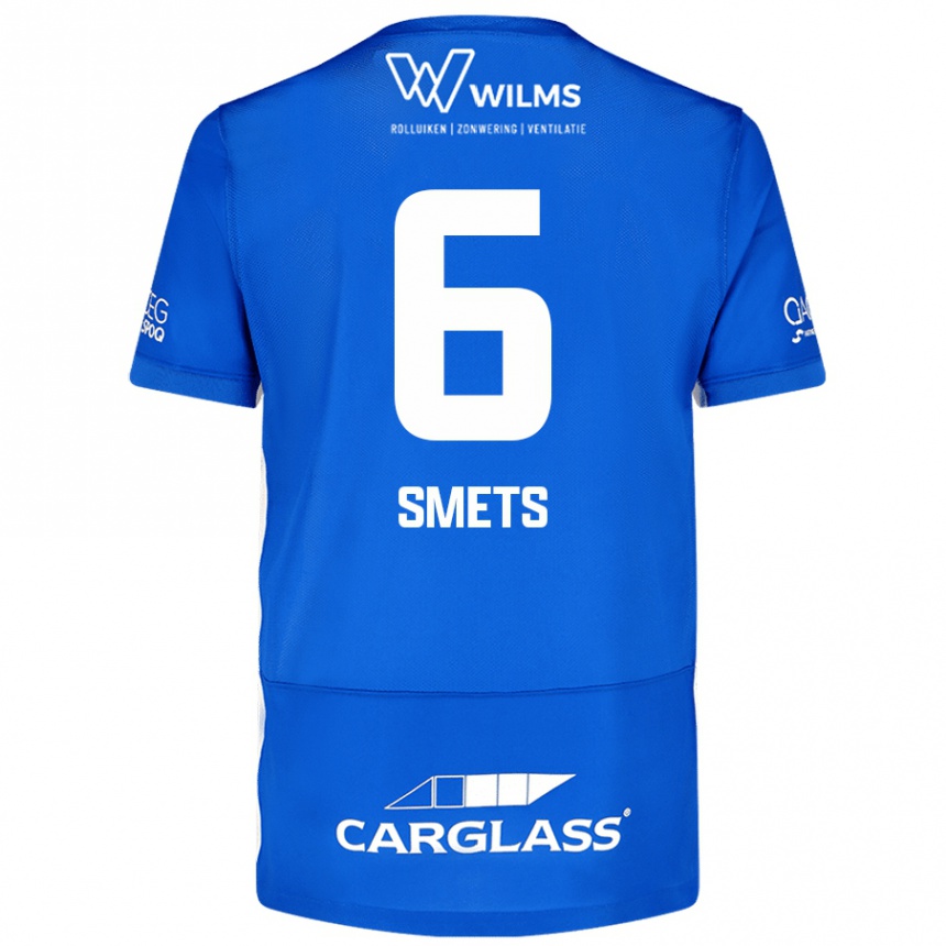 Mujer Fútbol Camiseta Matte Smets #6 Azul 1ª Equipación 2024/25 México