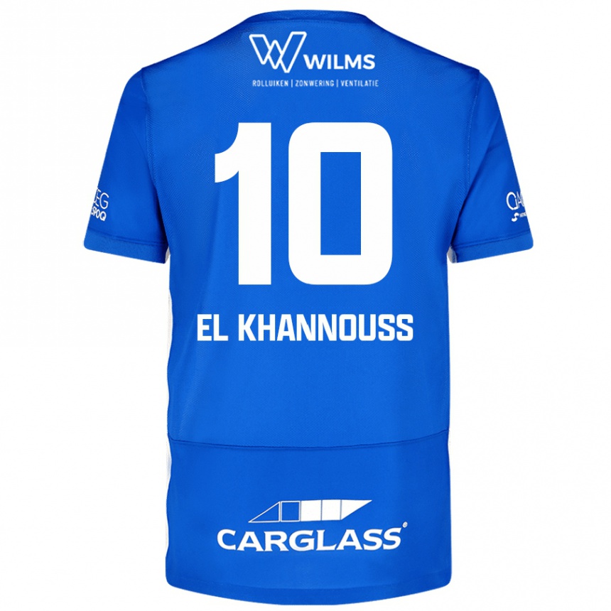 Mujer Fútbol Camiseta Bilal El Khannouss #10 Azul 1ª Equipación 2024/25 México