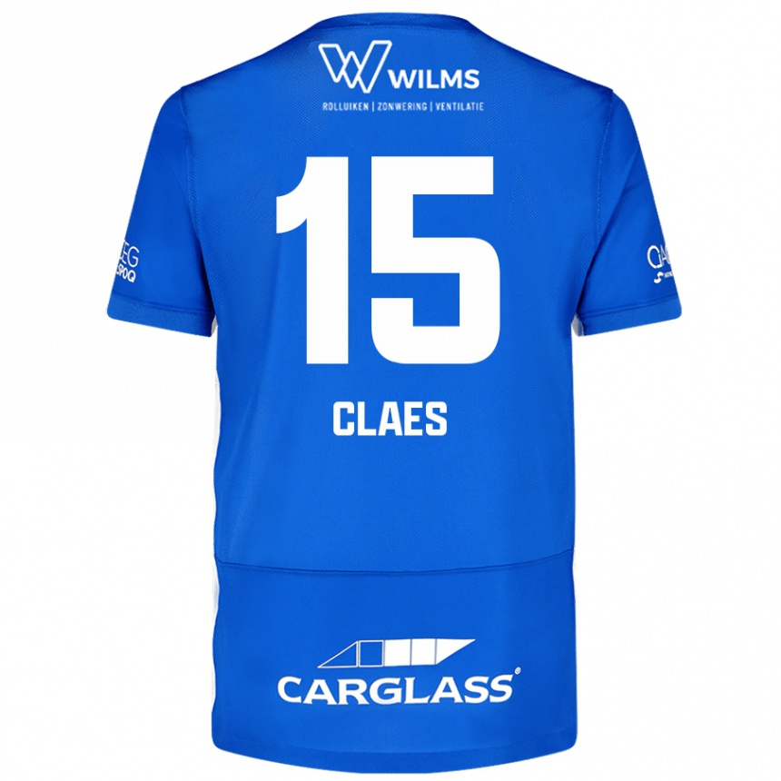 Mujer Fútbol Camiseta Thomas Claes #15 Azul 1ª Equipación 2024/25 México