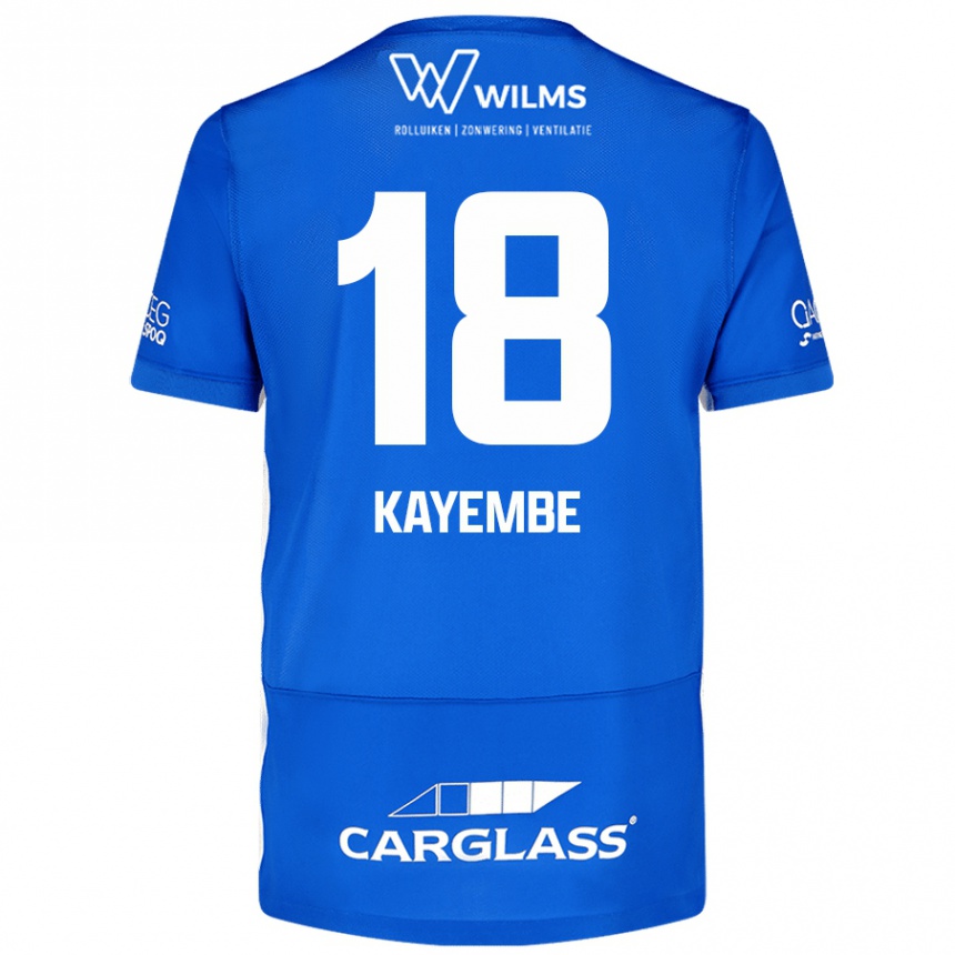 Mujer Fútbol Camiseta Joris Kayembe #18 Azul 1ª Equipación 2024/25 México