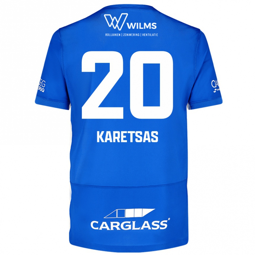 Mujer Fútbol Camiseta Konstantinos Karetsas #20 Azul 1ª Equipación 2024/25 México