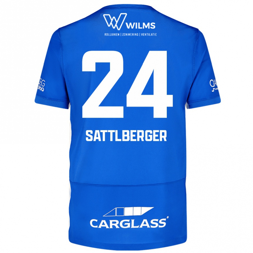 Mujer Fútbol Camiseta Nikolas Sattlberger #24 Azul 1ª Equipación 2024/25 México