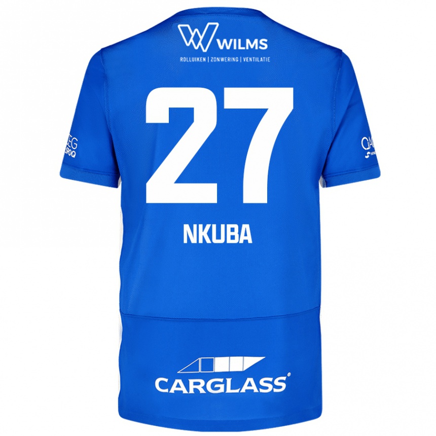 Mujer Fútbol Camiseta Ken Nkuba #27 Azul 1ª Equipación 2024/25 México