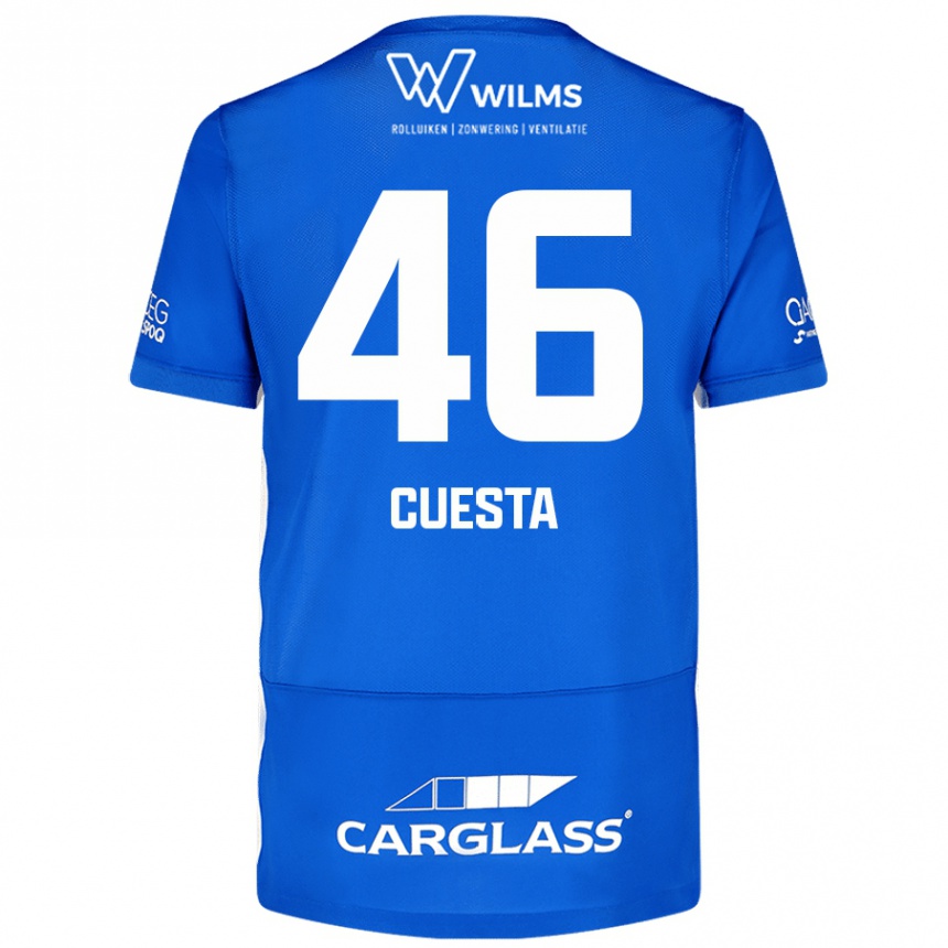 Mujer Fútbol Camiseta Carlos Cuesta #46 Azul 1ª Equipación 2024/25 México