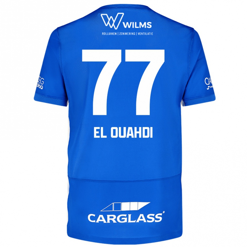 Mujer Fútbol Camiseta Zakaria El Ouahdi #77 Azul 1ª Equipación 2024/25 México