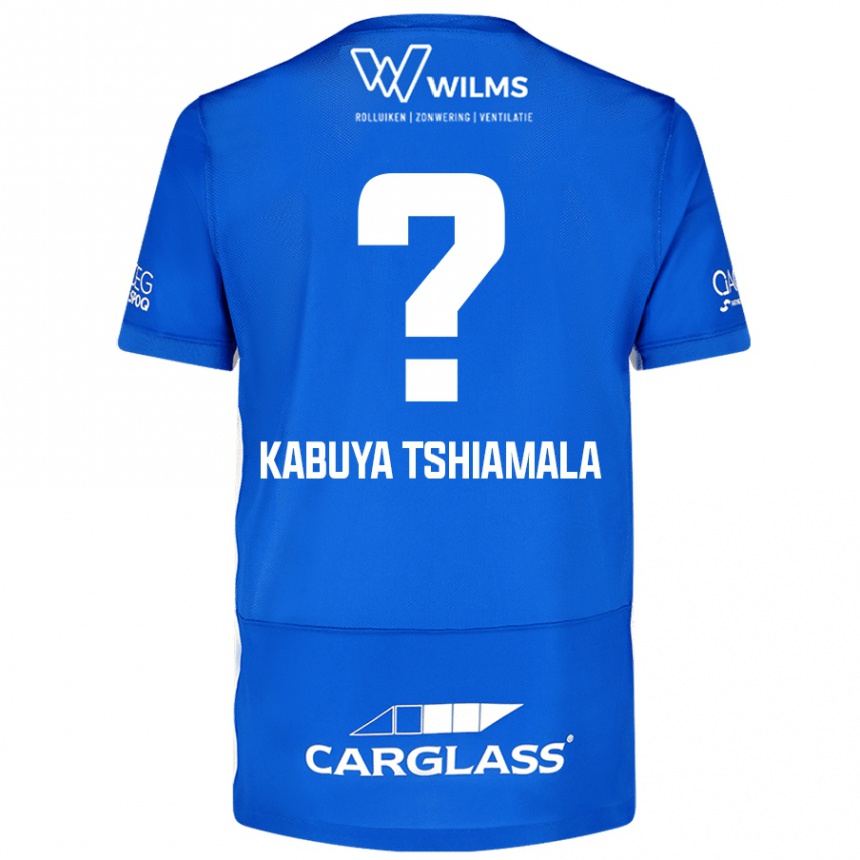 Mujer Fútbol Camiseta Lino Kabuya Tshiamala #0 Azul 1ª Equipación 2024/25 México