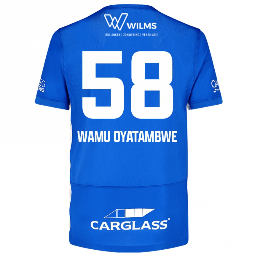 Mujer Fútbol Camiseta Matthias Wamu Oyatambwe #58 Azul 1ª Equipación 2024/25 México