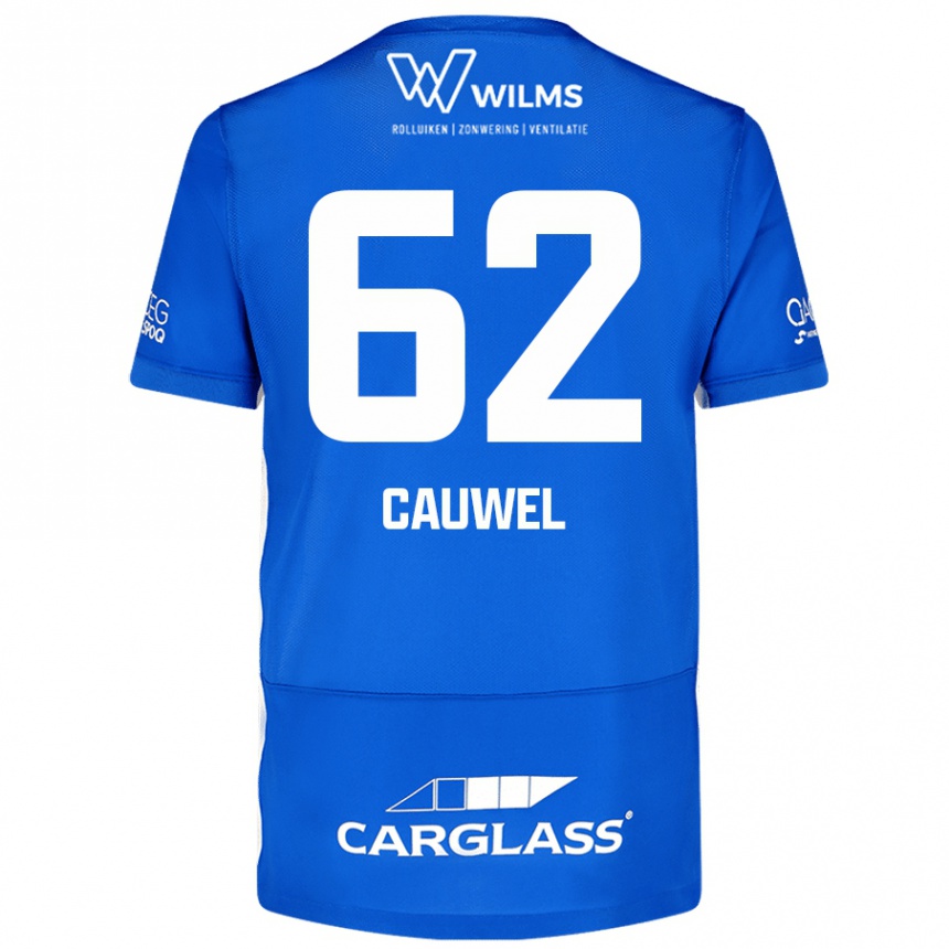 Mujer Fútbol Camiseta Michiel Cauwel #62 Azul 1ª Equipación 2024/25 México