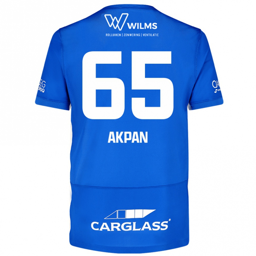 Mujer Fútbol Camiseta Christian Akpan #65 Azul 1ª Equipación 2024/25 México