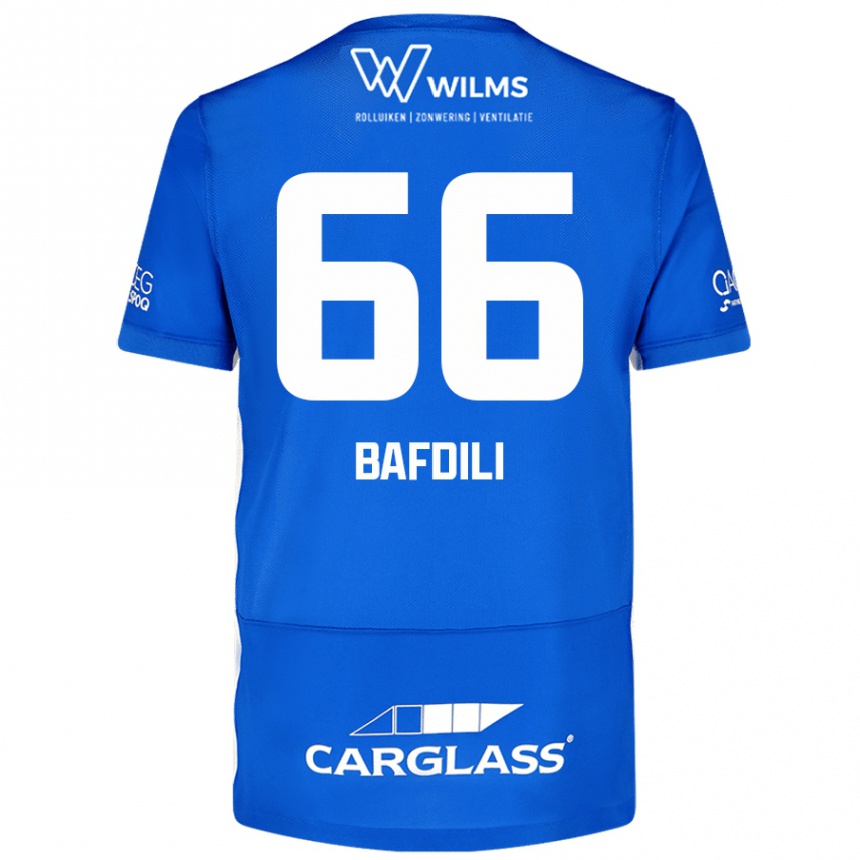 Mujer Fútbol Camiseta Zaïd Bafdili #66 Azul 1ª Equipación 2024/25 México