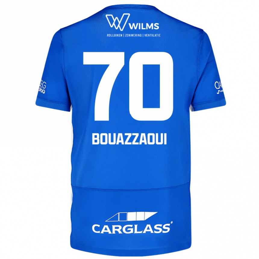 Mujer Fútbol Camiseta Ilyas Bouazzaoui #70 Azul 1ª Equipación 2024/25 México