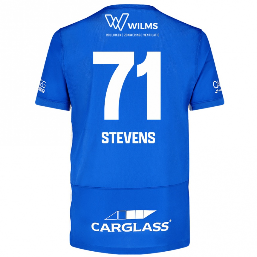 Mujer Fútbol Camiseta Brent Stevens #71 Azul 1ª Equipación 2024/25 México